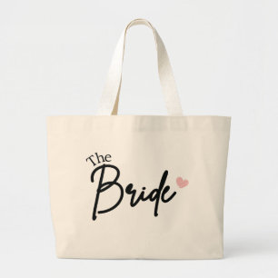 The Bride, Bridesmaid Party gift, Bachelorette Pa Large Tote Bag