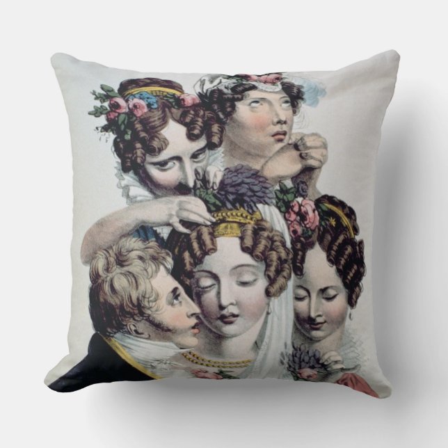 The Bride, c.1820 (litho) Cushion (Front)