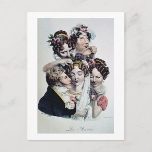 The Bride, c.1820 (litho) Postcard