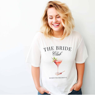 The Bride Cosmopolitan Cocktail Social Club  T-Shirt