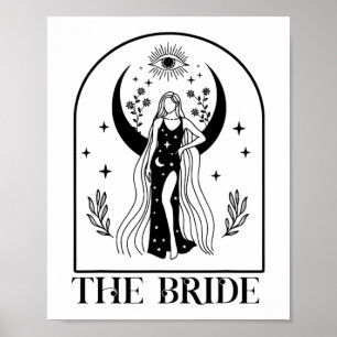 The Bride Coven Witchy Gothic Wedding Bachelorette Poster