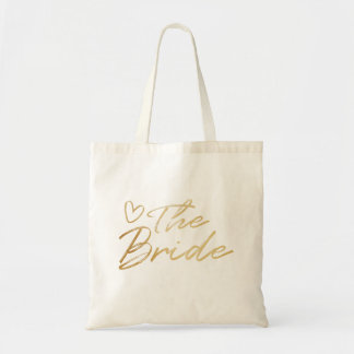 The Bride - Gold faux foil tote bag