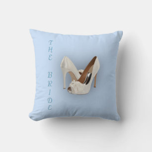 The Bride Heels Blue Cushion