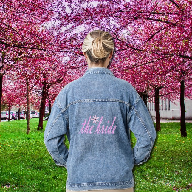 the bride in pink denim jacket (Creator Uploaded)