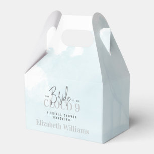 The Bride is On Cloud 9 Modern Chic Bridal Shower Favour Box