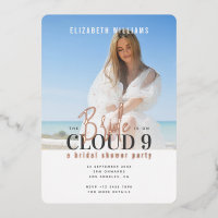 The Bride is On Cloud 9 with Photo Bridal Shower