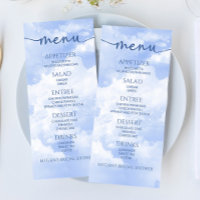 The Bride Is On Cloud Nine Bridal Shower Food Menu