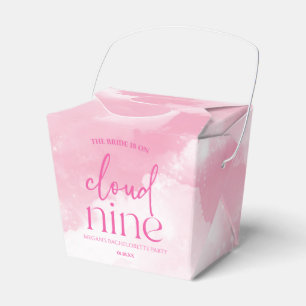 The Bride Is On Cloud Nine Pink Bachelorette Party Favour Box