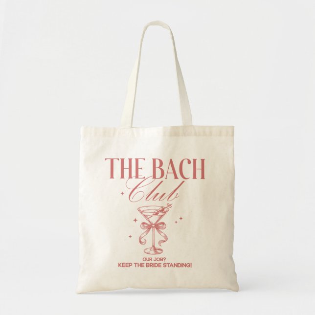 The Bride Martini Bachelorette Party  Tote Bag (Front)