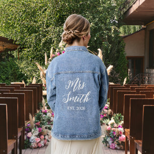 The Bride Mrs. Established Denim Jacket