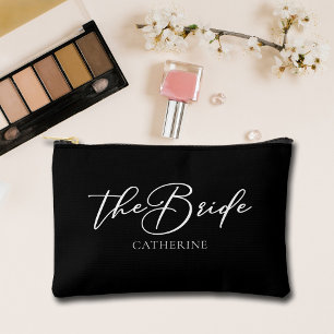 The Bride Personalised Chic Bachelorette Party Accessory Pouch
