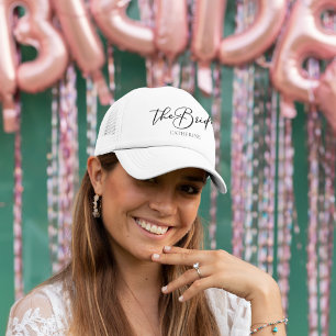 The Bride Personalised Chic Minimalist Wedding Trucker Hat