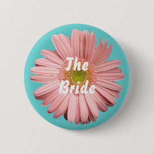 The Bride, Pink gerbera button