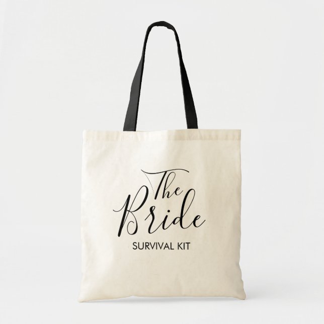 The Bride Survival Kit Tote Bag (Front)