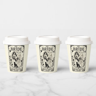 The Bride Tarot Card Bachelorette Drinkware Party Paper Cups