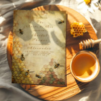 The bride to bee rustic honeycomb