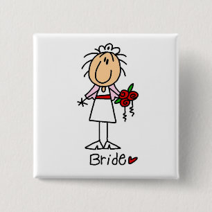 The Bride Tshirts and Gifts 15 Cm Square Badge