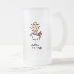 The Bride Tshirts and Gifts Frosted Glass Beer Mug