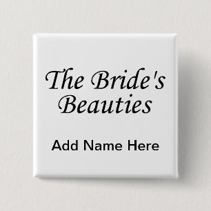 The Brides Beauties 15 Cm Square Badge