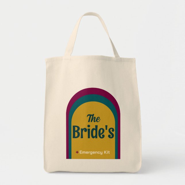 The Bride's Emergency Kit Tote Bag (Front)