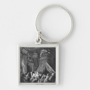 The bride's going-to-bed ceremony key ring