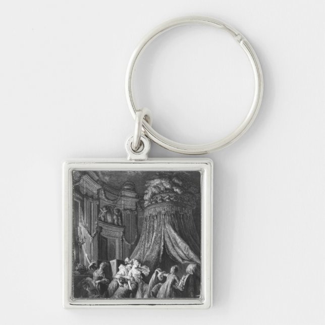 The bride's going-to-bed ceremony key ring (Front)