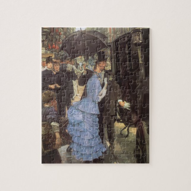 The Bridesmaid (aka The Traveller) by James Tissot Jigsaw Puzzle (Vertical)