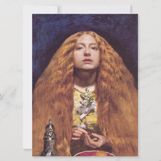 The Bridesmaid (by John Everett Millais) Card (Front)