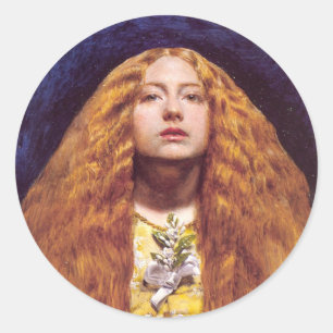 The Bridesmaid, c.1851 by John Everett Millais Classic Round Sticker