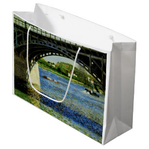 The Bridge at Argenteuil and the Seine Large Gift Bag