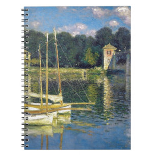 The Bridge at Argenteuil by Claude Monet Spiral Notebook