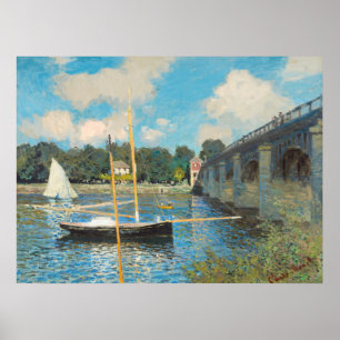 The Bridge at Argenteuil - Claude Monet Fine Art Poster