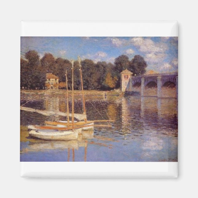 The Bridge at Argenteuil Claude Monet Magnet (Front)