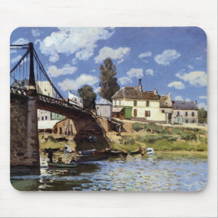 The Bridge at Villeneuve-la-Garenne Mouse Pad