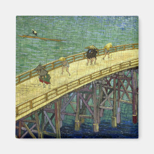 The Bridge in the Rain (after Hiroshige) Van Gogh Magnet