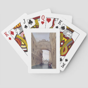 The Bridge of Sighs, Venice, engraved by Lefevre ( Playing Cards