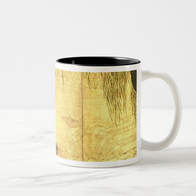 The Bridge on Liji River Two-Tone Coffee Mug (Right)