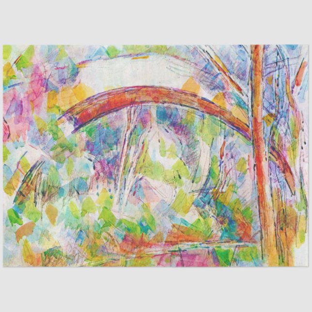 The Bridge, Paul Cezanne Tissue Paper (Front)