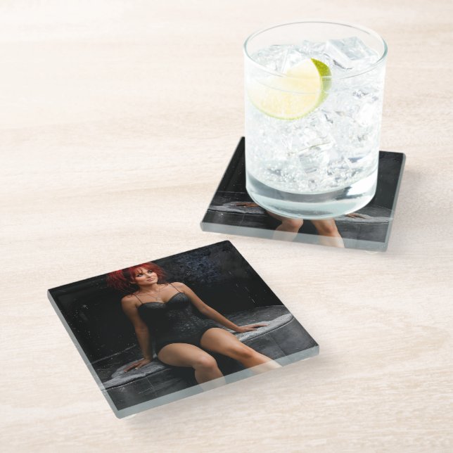 The Brightest Spot glass coaster (Angled)