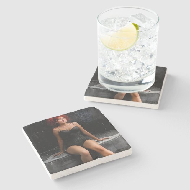 The Brightest Spot stone coaster (Side)