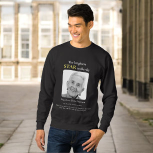 the brightest star photo rememberance sweater