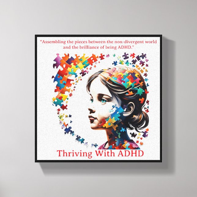  The Brilliance of ADHD Canvas Print (Front)