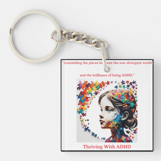  The Brilliance of ADHD*Dr.Anders Osborne PhD Key Ring (Front)