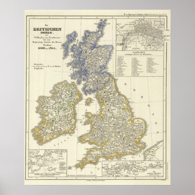 The British Isles from 1066 to 1485 Poster (Front)
