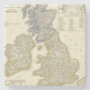 The British Isles from 1066 to 1485 Stone Coaster