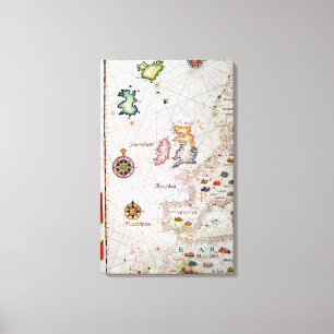 The British Isles, Iberia and Northwest Africa Canvas Print