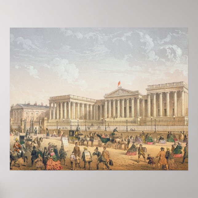 The British Museum, c.1862 (color litho) Poster (Front)