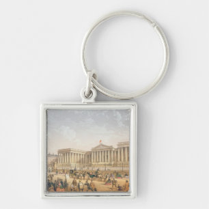 The British Museum, c.1862 (colour litho) Key Ring