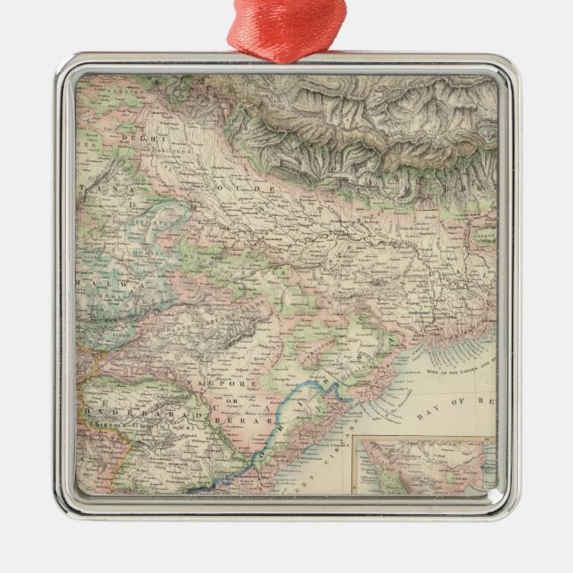 The British Possessions in the East Indies Metal Tree Decoration (Front)