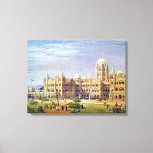 The British Raj Great Indian Peninsular Terminus Canvas Print